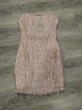 Lovely Day Sequin Blush Pink Party Top